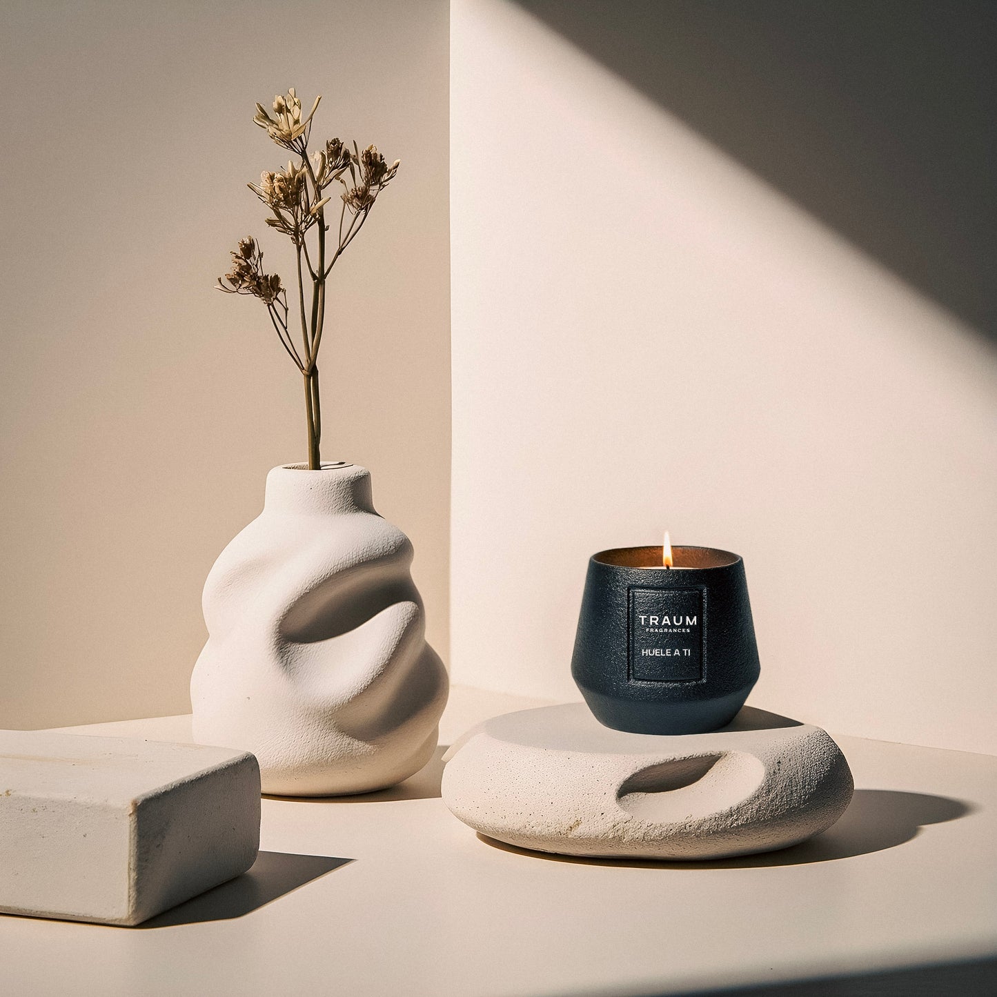 bergamot, rose, and oud candle